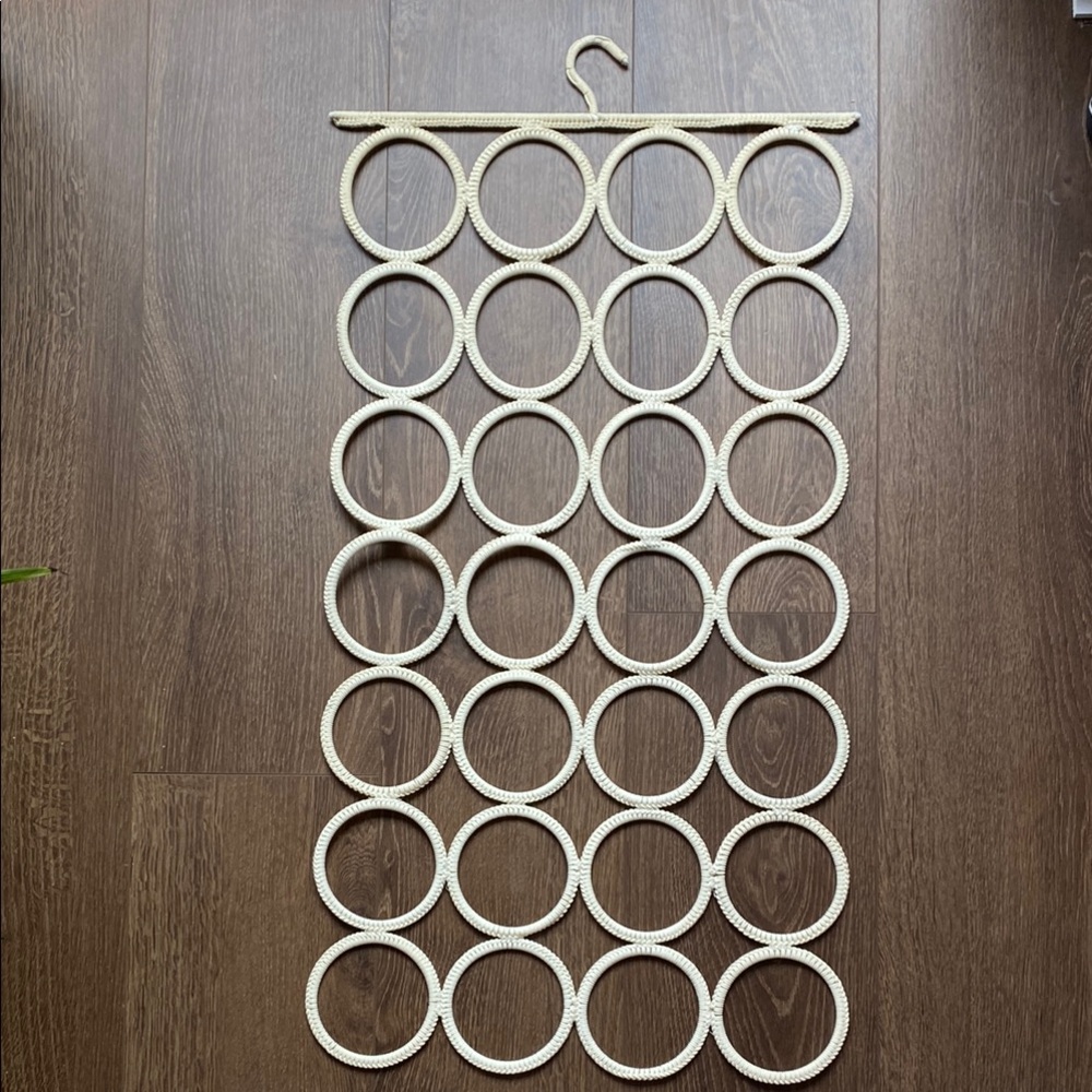 IKEA Cream Hanging Scarf Organizer